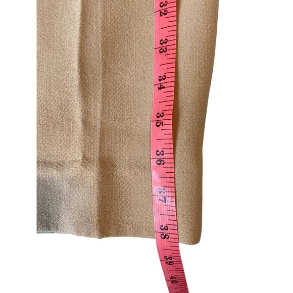 Talbots Hampshire Womens Dress Pants Size 12 Tan Career Corpcore Academia - Picture 13 of 13